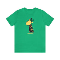 Aim High Giraffe Unisex Soft Cotton T-Shirt