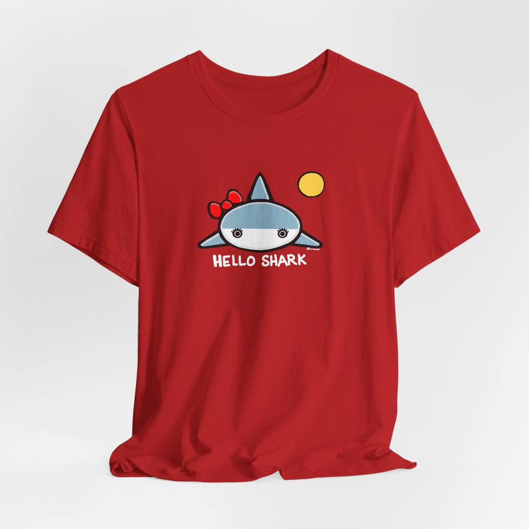 Hello Shark Unisex Soft Cotton T-Shirt