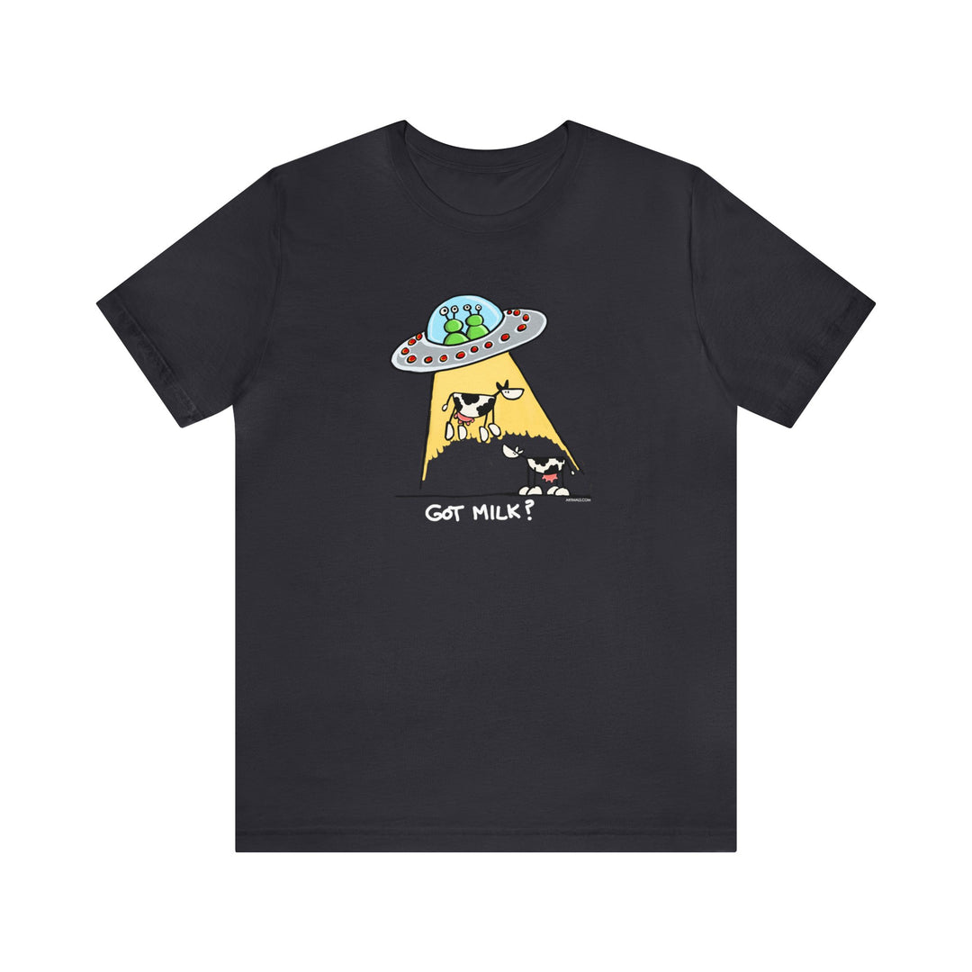 Got M*lk? UFO abducting dairy cows Unisex Soft Cotton T-Shirt