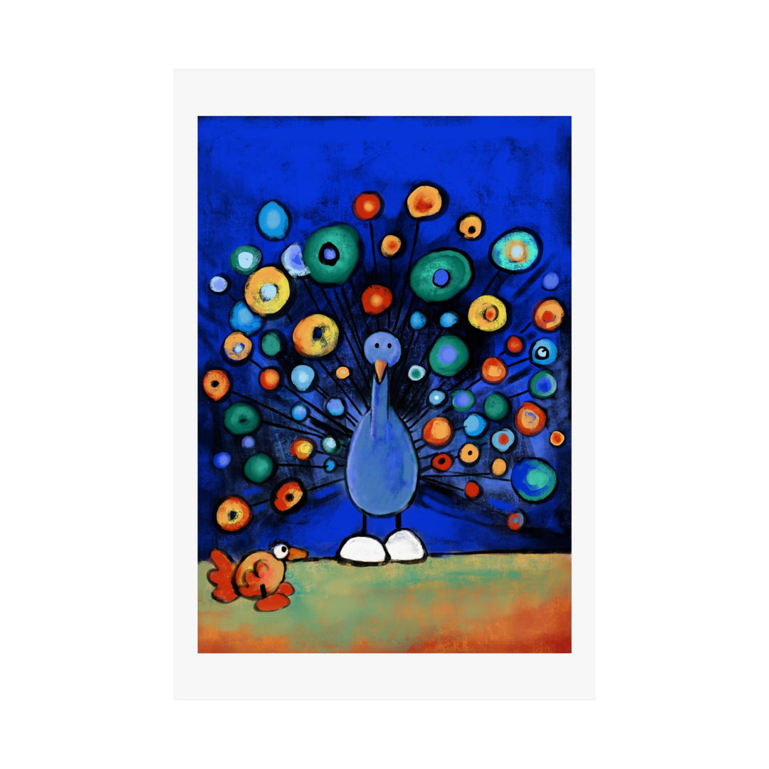 Peacock Premium Matte vertical posters