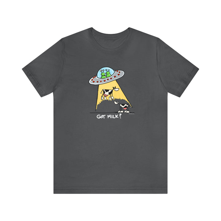 Got M*lk? UFO abducting dairy cows Unisex Soft Cotton T-Shirt