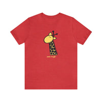 Aim High Giraffe Unisex Soft Cotton T-Shirt