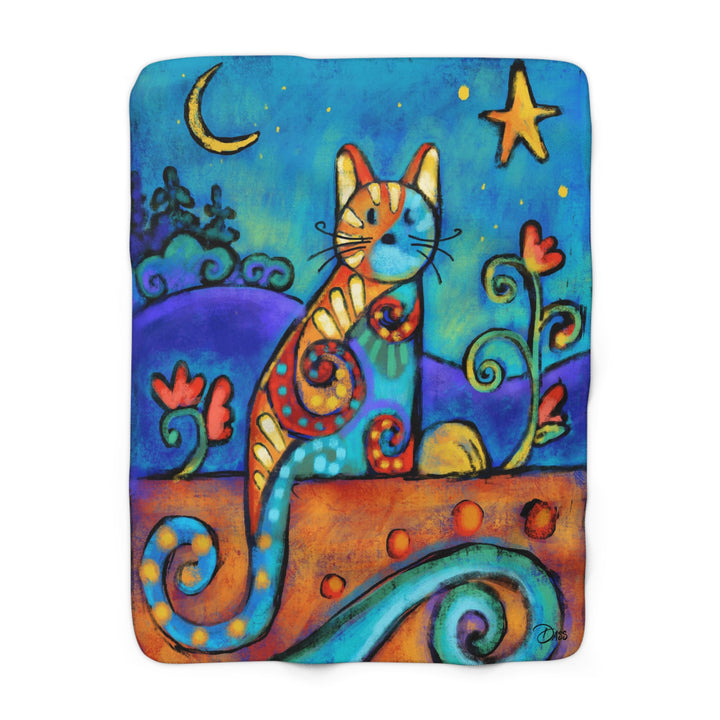 Magic Cat Sherpa Fleece Blanket