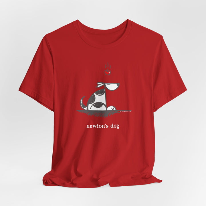 Newtons Dog Unisex Soft Cotton T-Shirt