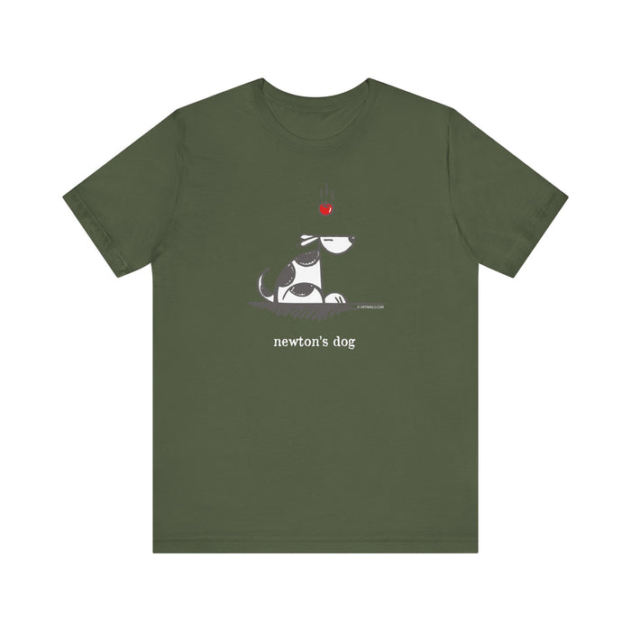Newtons Dog Unisex Soft Cotton T-Shirt
