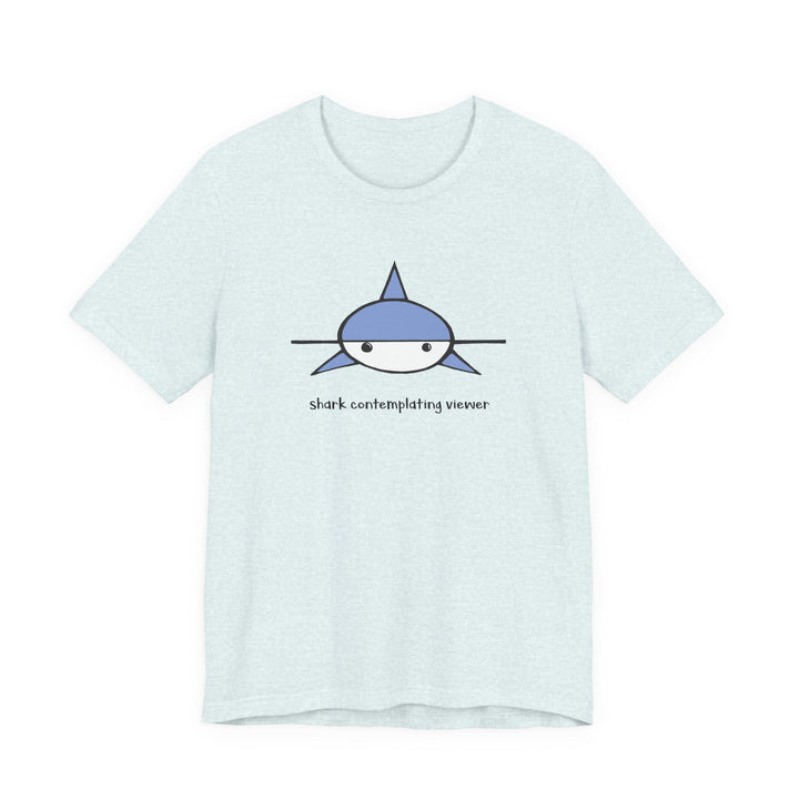 Shark Contemplating Viewer Unisex Soft Cotton T-Shirt