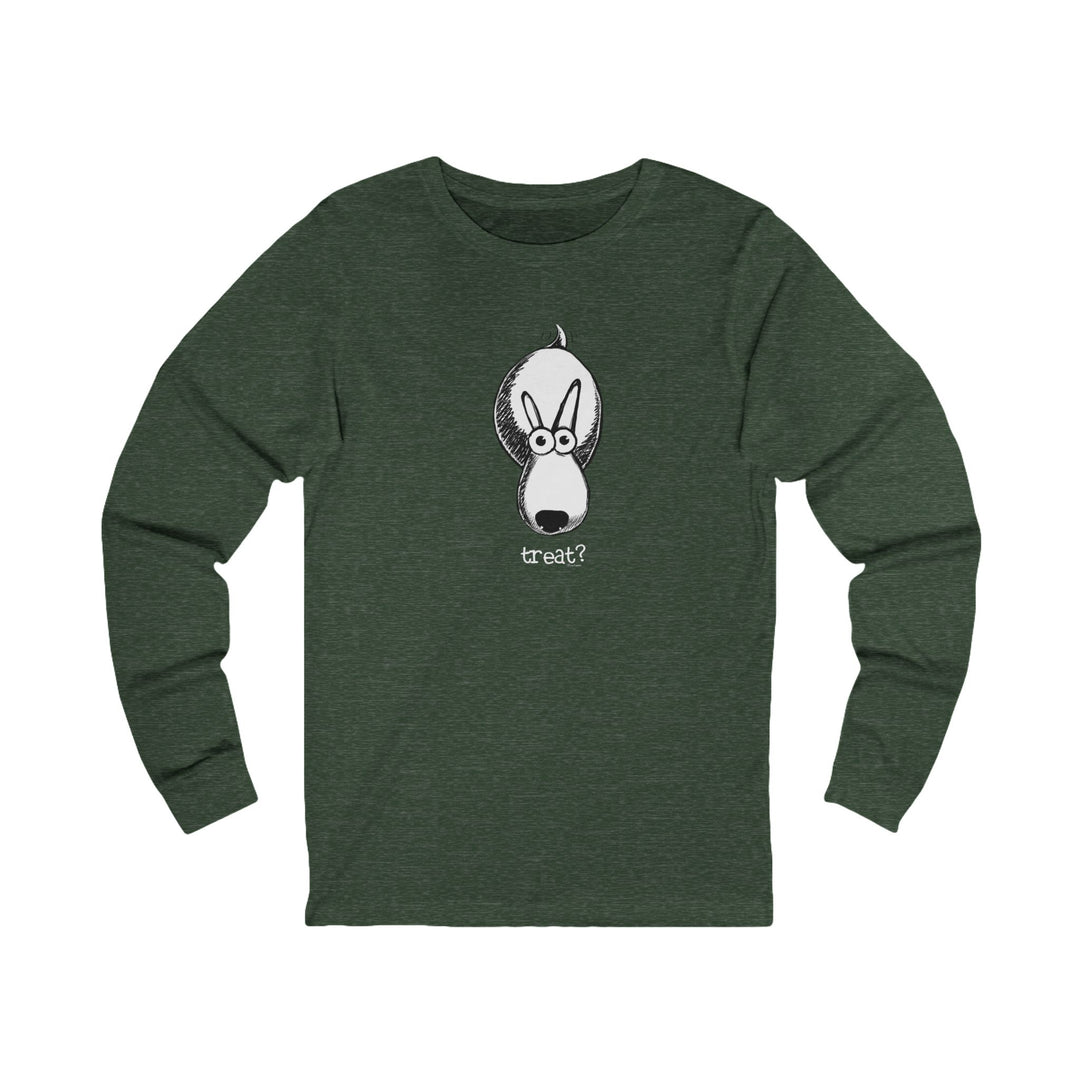 Treat? Dog Unisex Jersey Long Sleeve Tee