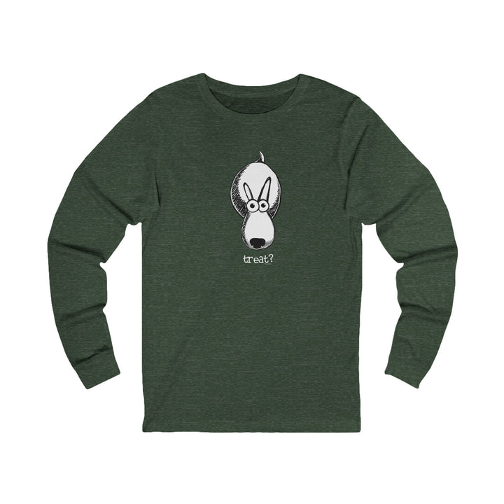 Treat? Dog Unisex Jersey Long Sleeve Tee
