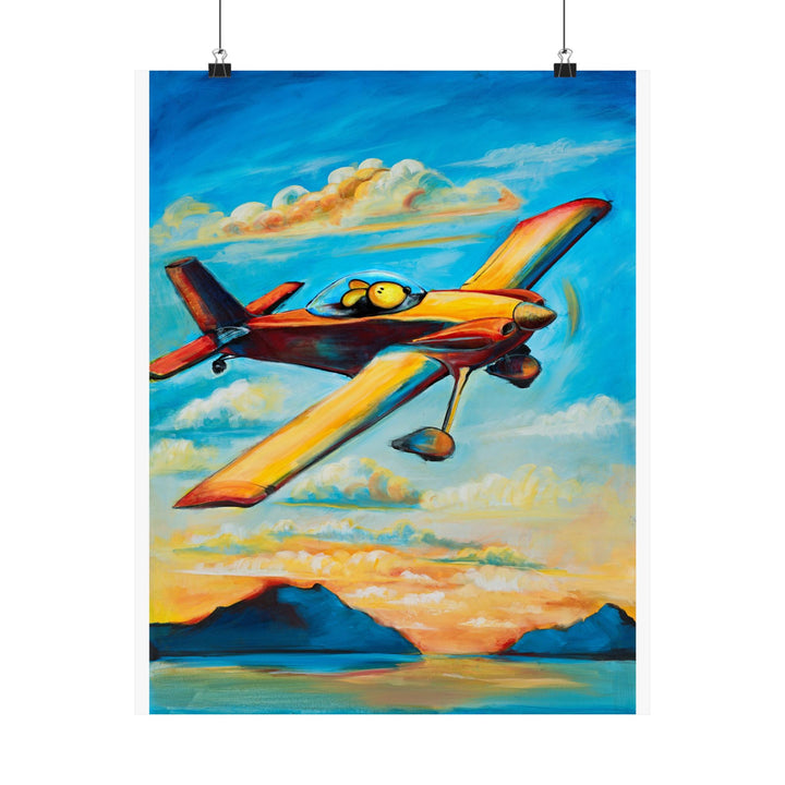 RV4 Pilot Dog Premium Matte vertical posters