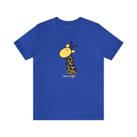 Aim High Giraffe Unisex Soft Cotton T-Shirt