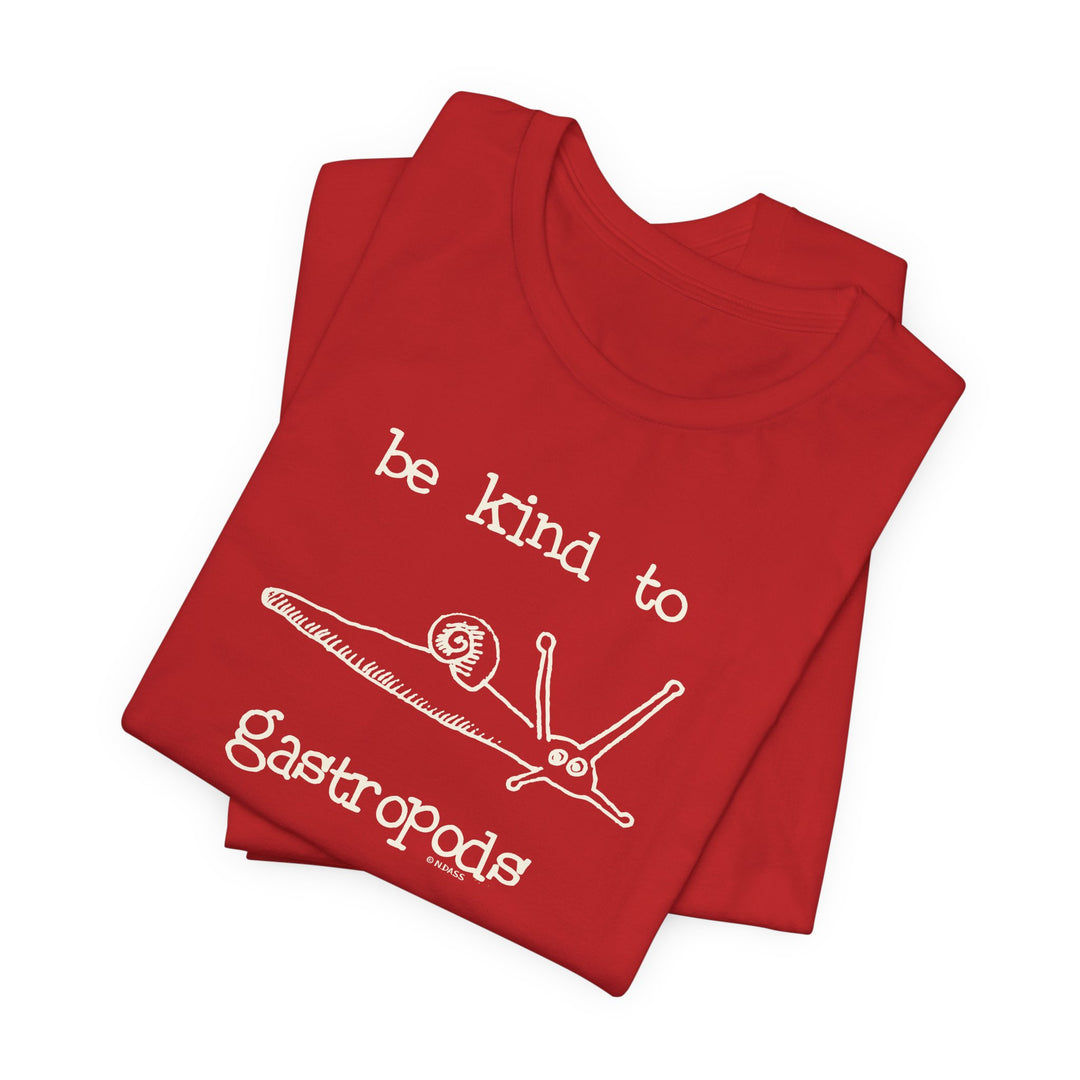Be Kind to Gastropods Unisex Soft Cotton T-Shirt