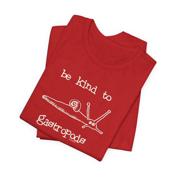 Be Kind to Gastropods Unisex Soft Cotton T-Shirt