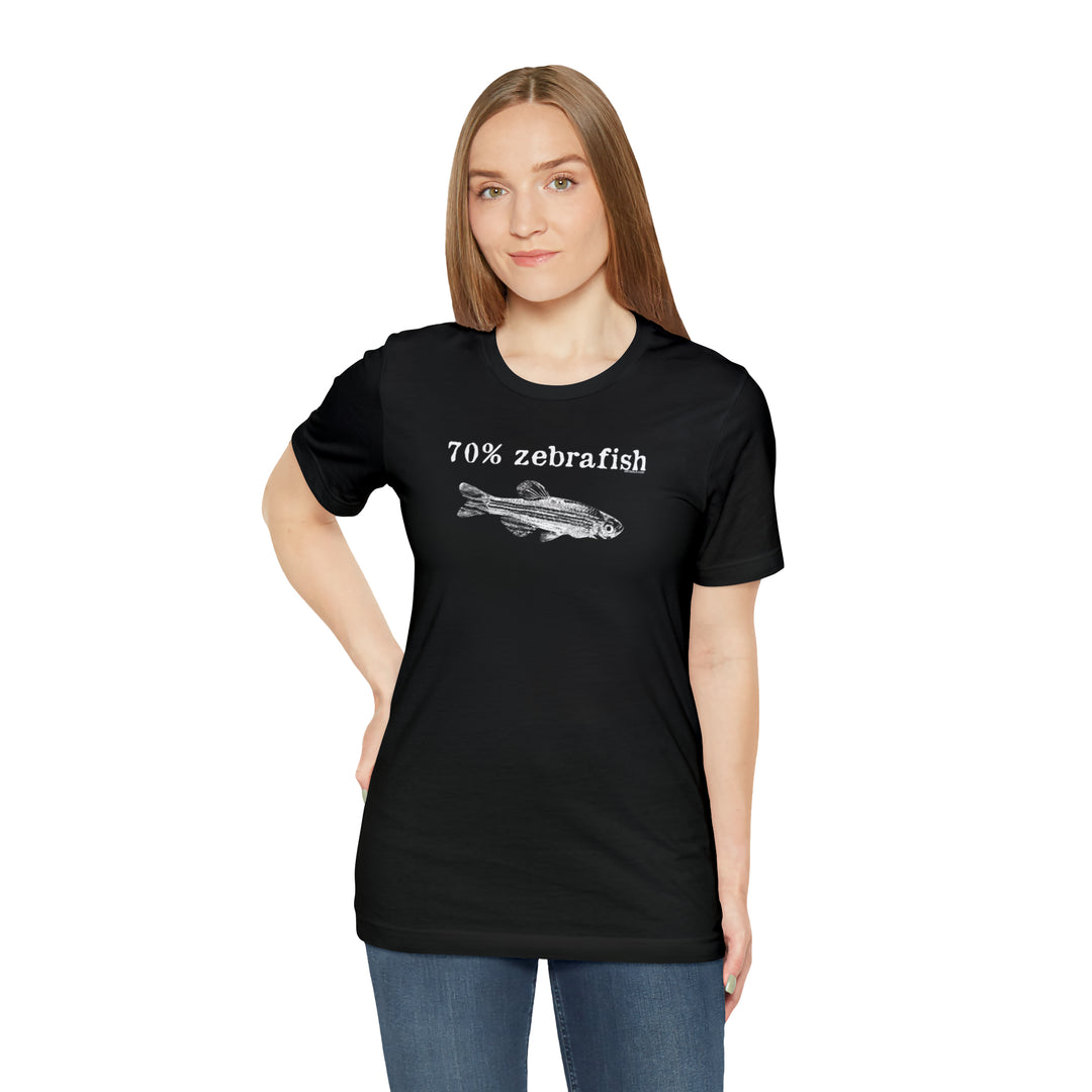 70% zebrafish unisex t-shirt