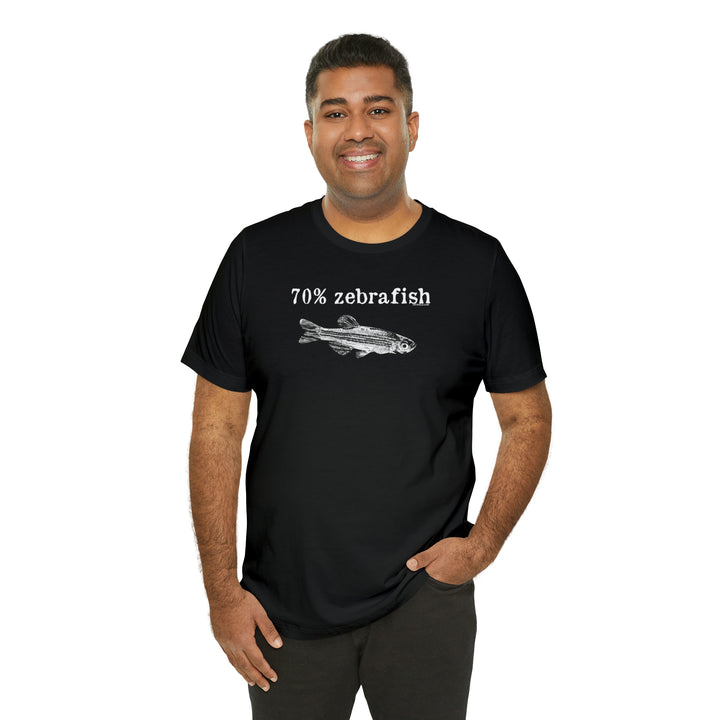 70% zebrafish unisex t-shirt