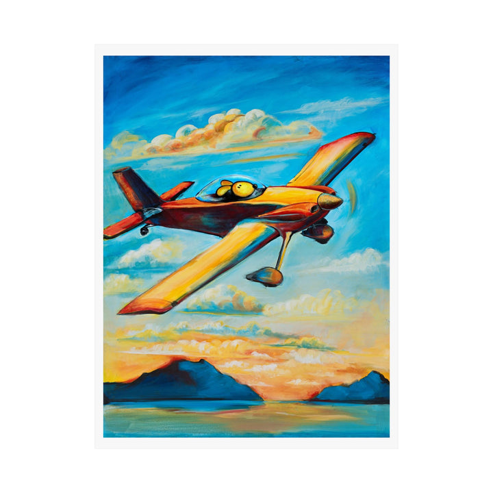 RV4 Pilot Dog Premium Matte vertical posters
