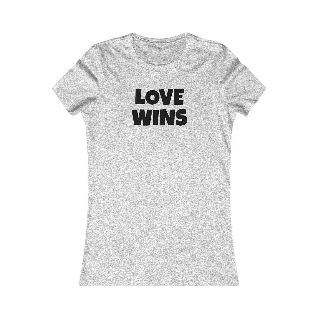 LOVE WINS Women's Slim Fit Cotton T Shirt