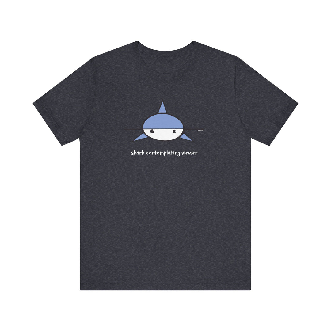 Shark Contemplating Viewer Unisex Soft Cotton T-Shirt
