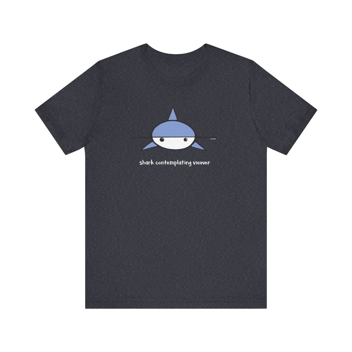 Shark Contemplating Viewer Unisex Soft Cotton T-Shirt