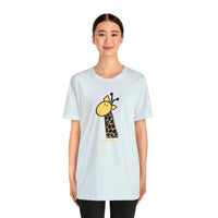 Aim High Giraffe Unisex Soft Cotton T-Shirt