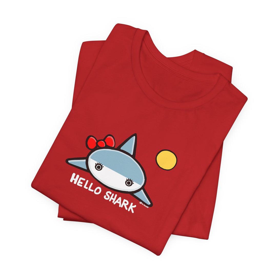 Hello Shark Unisex Soft Cotton T-Shirt
