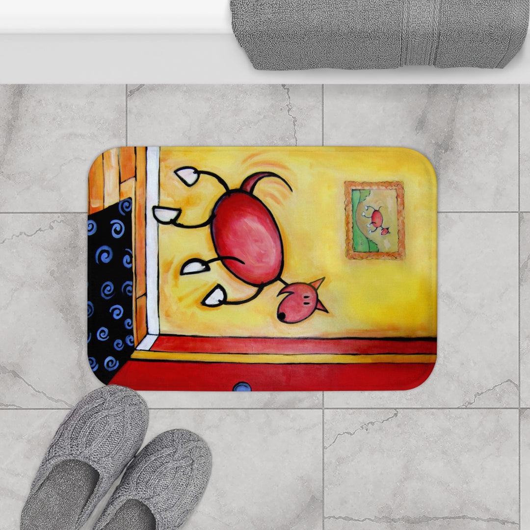 The Joy of Homecoming Plush Bath Mat