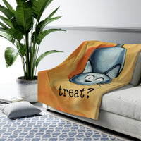 Cat Treat? Sherpa Fleece Blanket