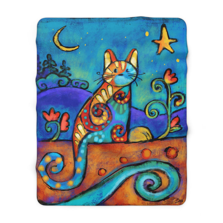 Magic Cat Sherpa Fleece Blanket