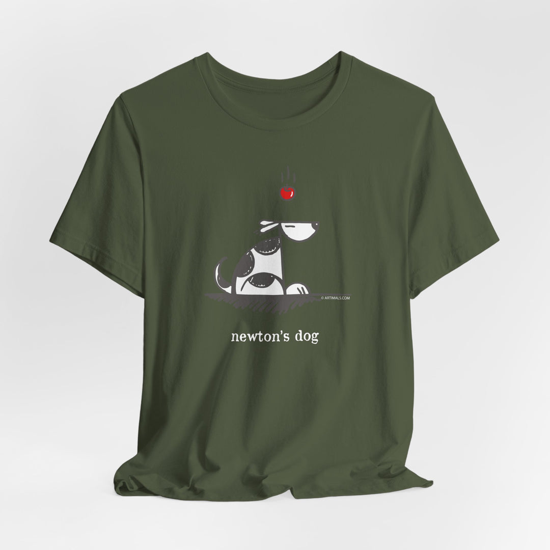 Newtons Dog Unisex Soft Cotton T-Shirt