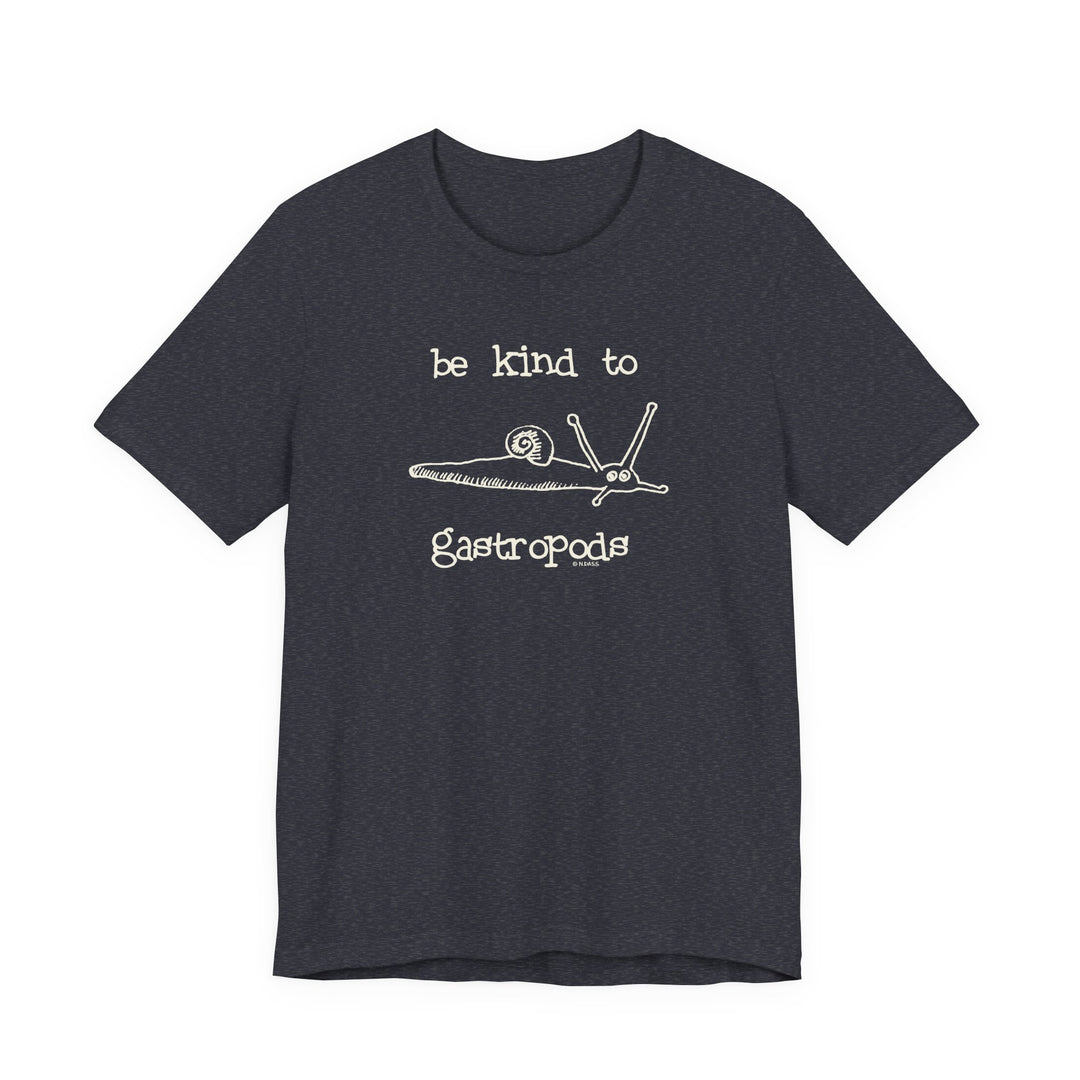 Be Kind to Gastropods Unisex Soft Cotton T-Shirt
