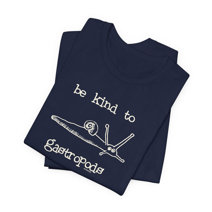 Be Kind to Gastropods Unisex Soft Cotton T-Shirt