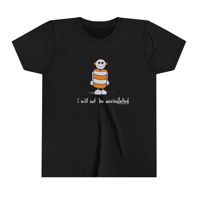 I will not be assimilated Robot Youth Soft Tee