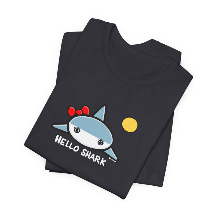 Hello Shark Unisex Soft Cotton T-Shirt