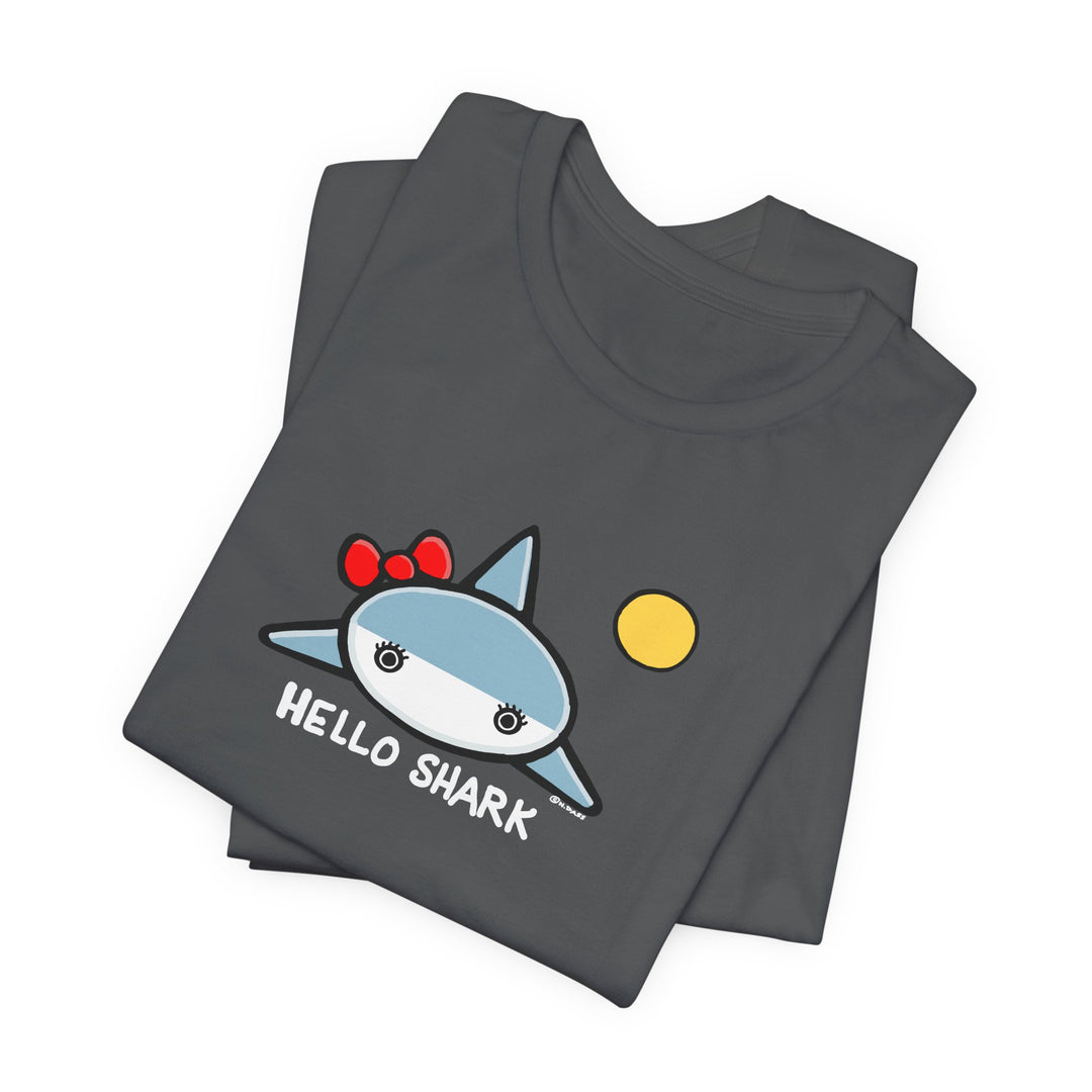 Hello Shark Unisex Soft Cotton T-Shirt