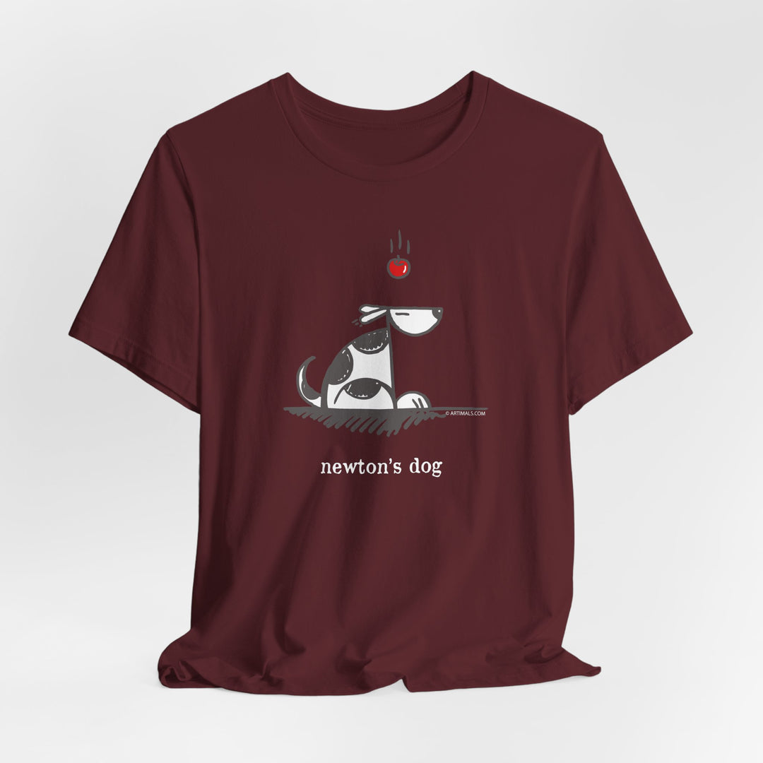 Newtons Dog Unisex Soft Cotton T-Shirt