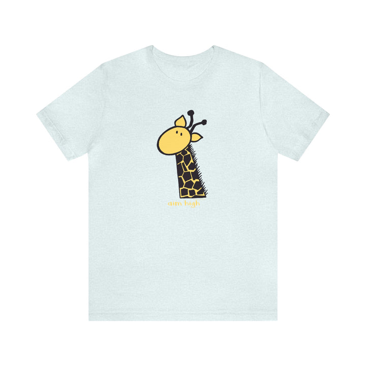 Aim High Giraffe Unisex Soft Cotton T-Shirt