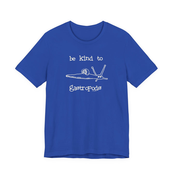 Be Kind to Gastropods Unisex Soft Cotton T-Shirt