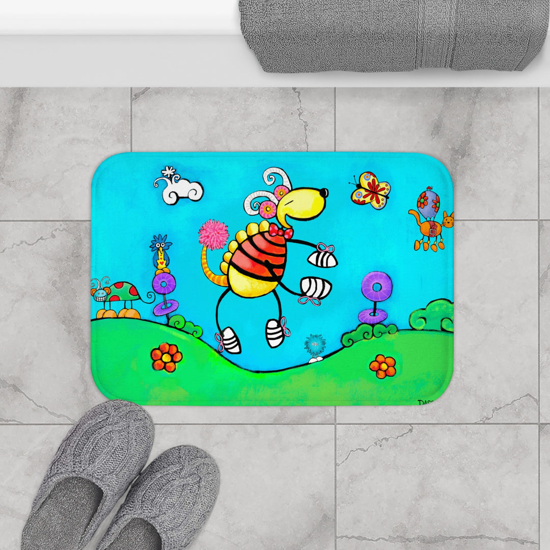 Be Who You Are Book Art Plush Bath Mat