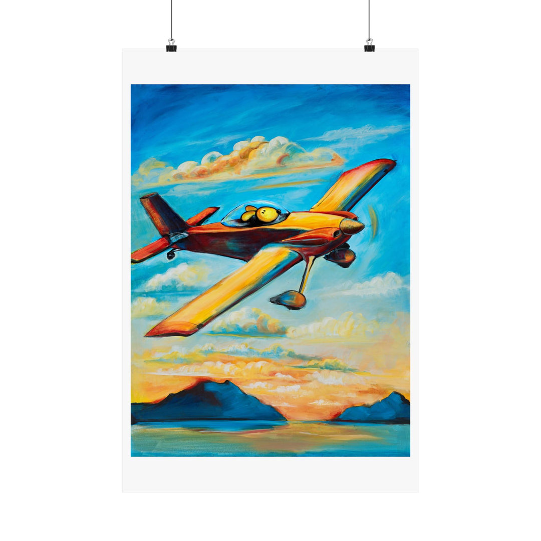 RV4 Pilot Dog Premium Matte vertical posters