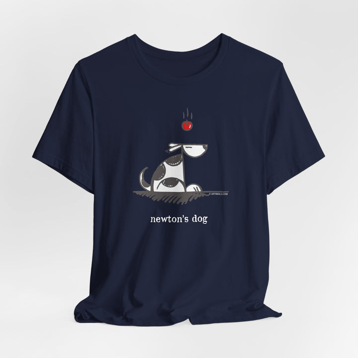 Newtons Dog Unisex Soft Cotton T-Shirt