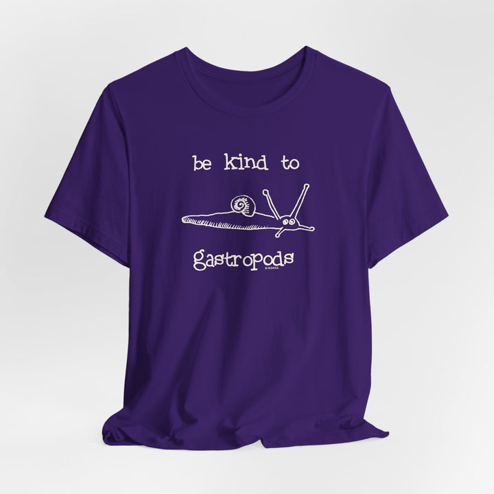 Be Kind to Gastropods Unisex Soft Cotton T-Shirt
