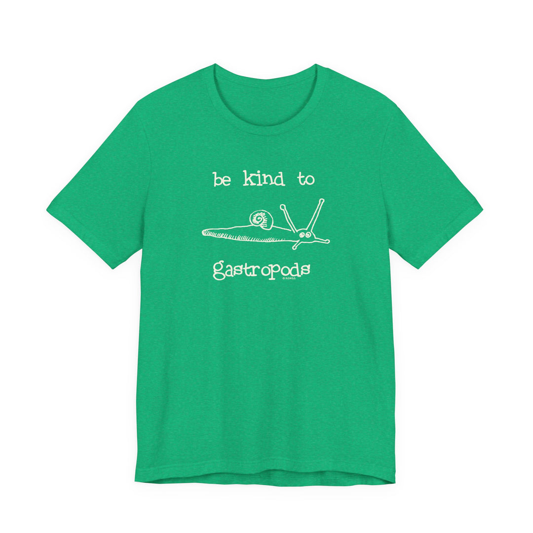 Be Kind to Gastropods Unisex Soft Cotton T-Shirt
