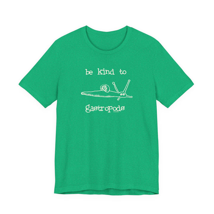 Be Kind to Gastropods Unisex Soft Cotton T-Shirt