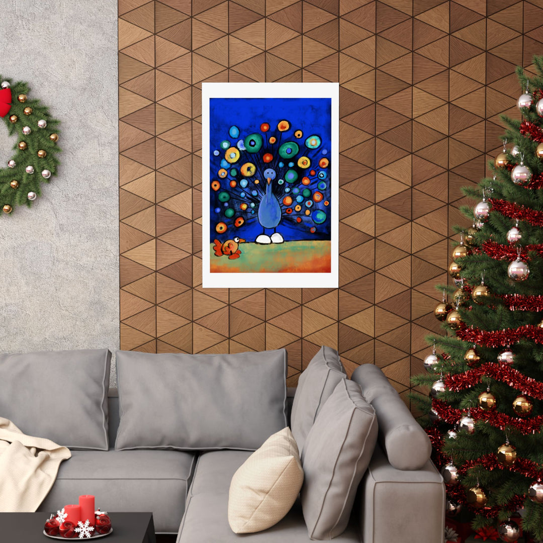 Peacock Premium Matte vertical posters