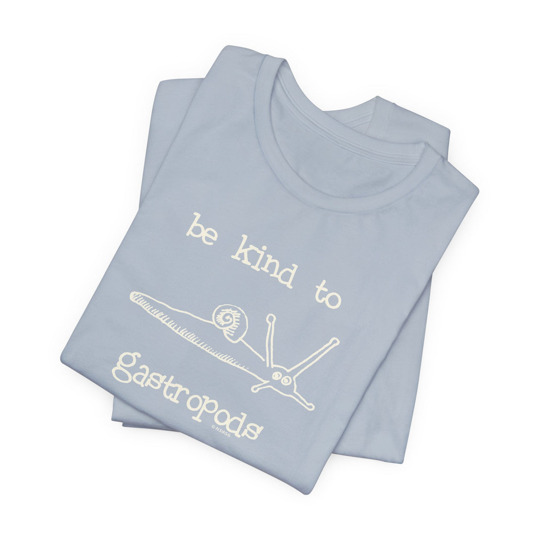 Be Kind to Gastropods Unisex Soft Cotton T-Shirt