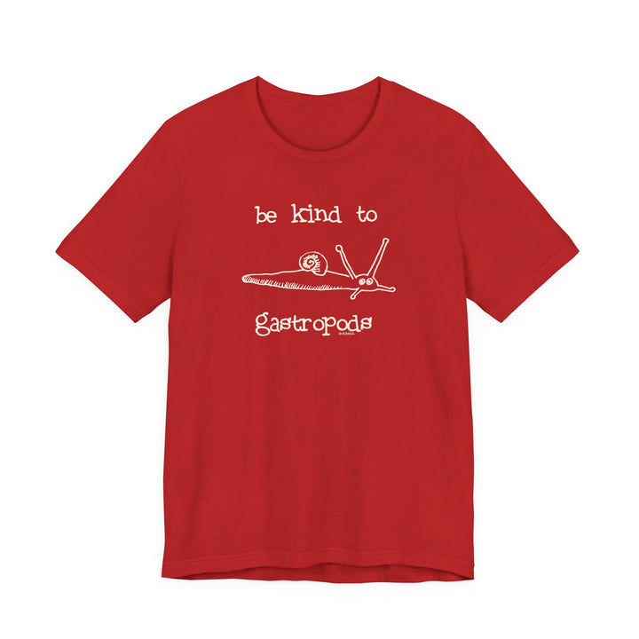 Be Kind to Gastropods Unisex Soft Cotton T-Shirt