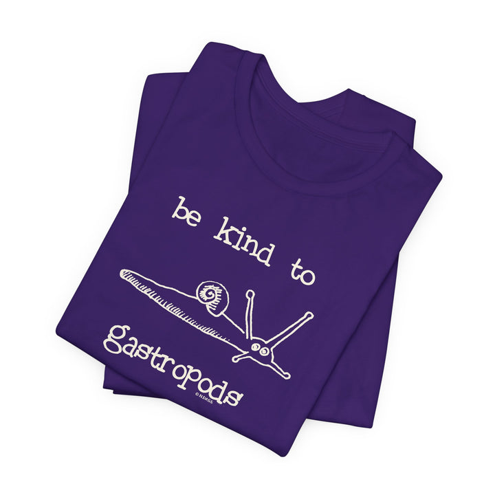 Be Kind to Gastropods Unisex Soft Cotton T-Shirt