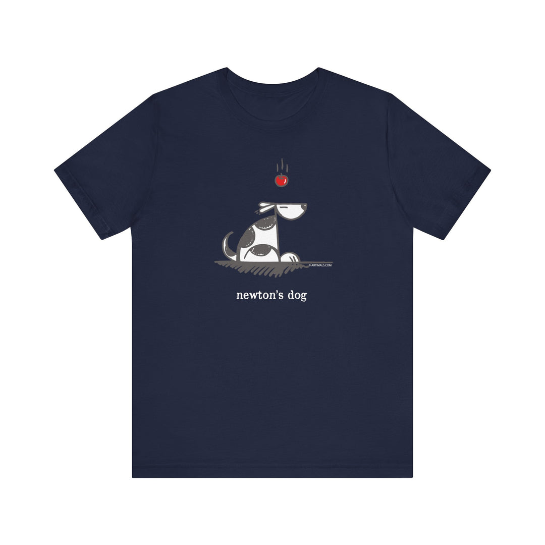 Newtons Dog Unisex Soft Cotton T-Shirt