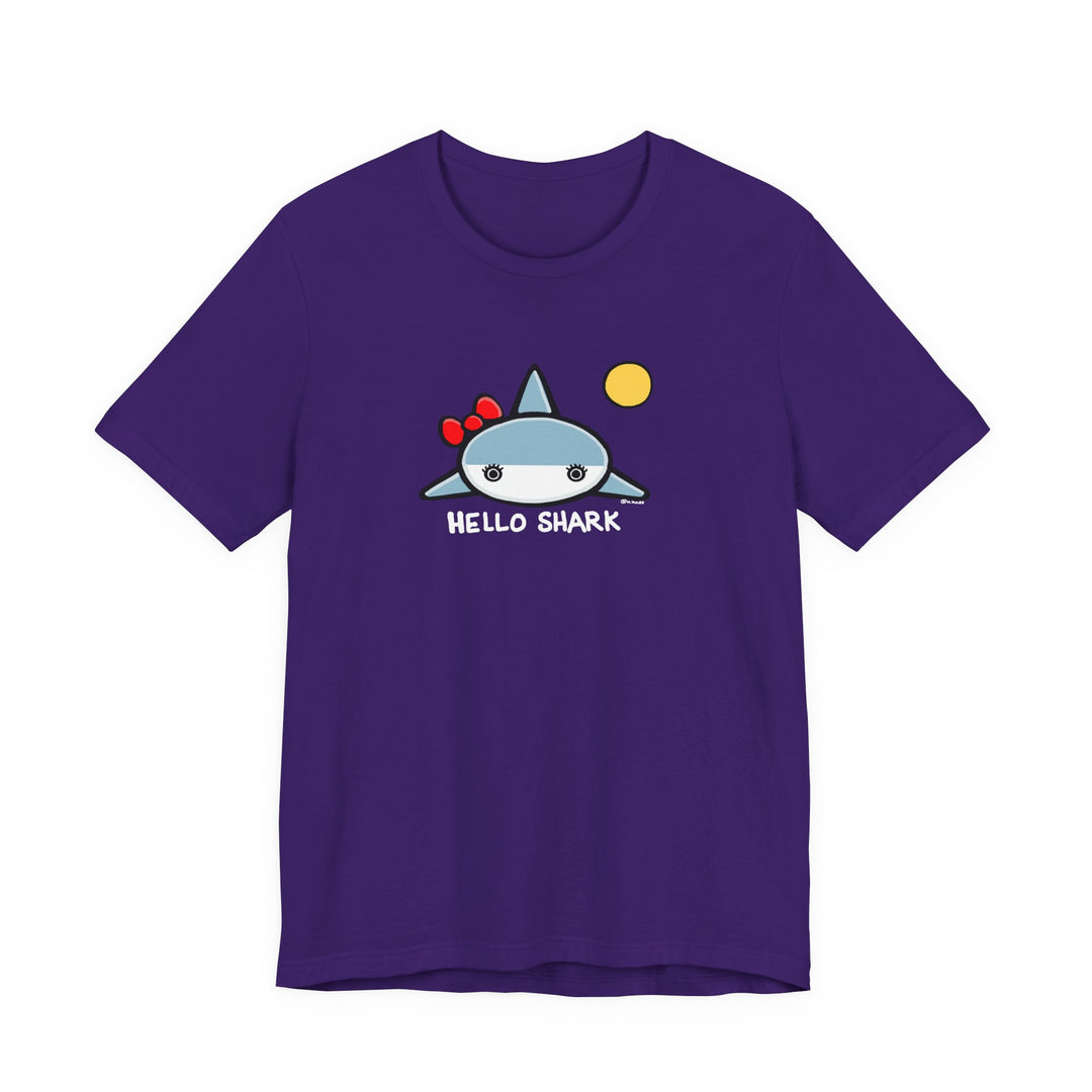 Hello Shark Unisex Soft Cotton T-Shirt