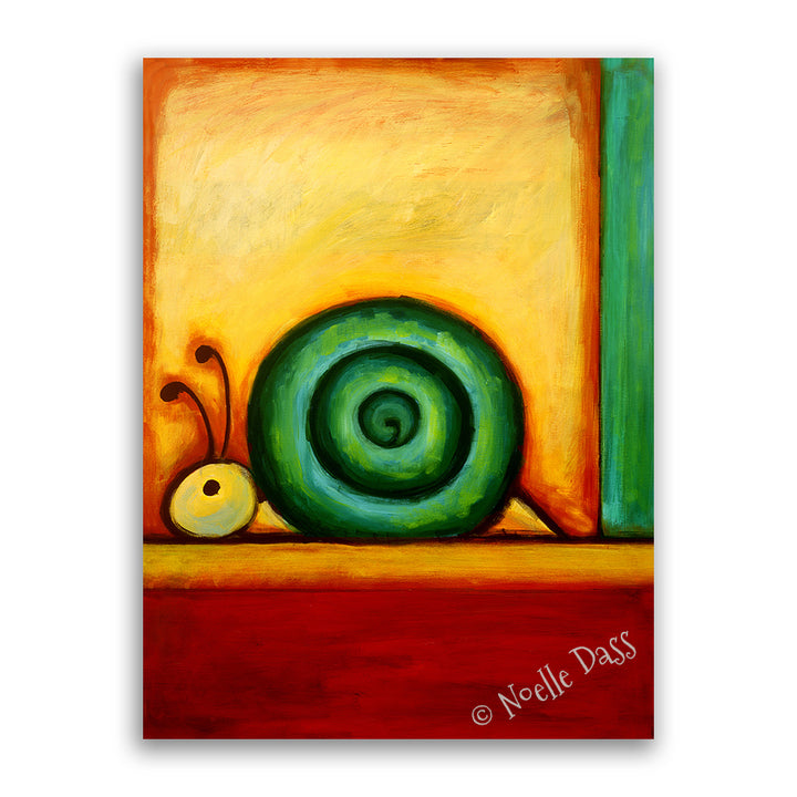 Absolute Snail Canvas / 11x14 / Unframed