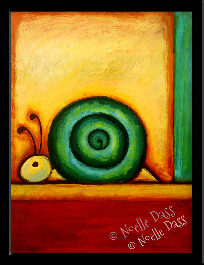 Absolute Snail Paper / 6x8 / Framed